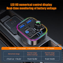 Load image into Gallery viewer, Bluetooth 5.3 FM Transmitter Wireless Bluetooth Car Adapter AUX Radio Receiver MP3 Player Handsfree Call Type-C USB Car charger