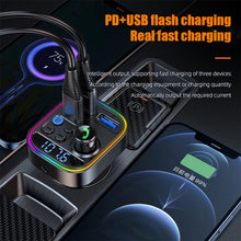 Load image into Gallery viewer, Bluetooth 5.3 FM Transmitter Wireless Bluetooth Car Adapter AUX Radio Receiver MP3 Player Handsfree Call Type-C USB Car charger