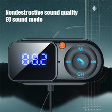 Load image into Gallery viewer, FM Transmitter Modulator 3.5mm AUX Audio Receiver Large Screen Display USB Car MP3 Player Handsfree Bluetooth Car Kit