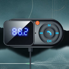 Load image into Gallery viewer, FM Transmitter Modulator 3.5mm AUX Audio Receiver Large Screen Display USB Car MP3 Player Handsfree Bluetooth Car Kit