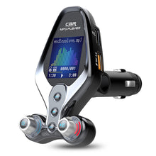 Load image into Gallery viewer, Bluetooth 5.0 FM Transmitter QC3.0 Fast Charger TF Flash Card U Disk Car Mp3 Player Music folder switch AUX In Output