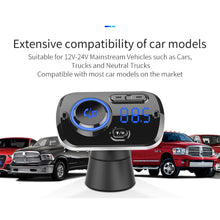 Load image into Gallery viewer, Car FM Transmitter Handsfree Wireless Bluetooth 5.0 Car Kit MP3 Music Player USB Fast Charger QC3.0 Car Accessories FM Modulator