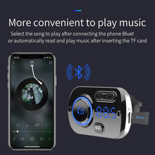 Load image into Gallery viewer, Car FM Transmitter Handsfree Wireless Bluetooth 5.0 Car Kit MP3 Music Player USB Fast Charger QC3.0 Car Accessories FM Modulator