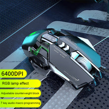 Load image into Gallery viewer, Mechanical Gaming Mouse 8-Key Macro Definition Color Backlit Wired Mouse 6400DPI, Suitable For Notebook Computers