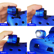Load image into Gallery viewer, 1PC Shoe Headlights for Crocs Waterproof Glowing LED Light Shoes Decoration Accessories for Running Walking Camping Gift