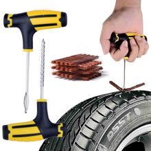 Load image into Gallery viewer, Car Tire Repair Tool Kit Studding Set Auto Bike Puncture Plug Garage Needle Nose Pliers Vacuum Film Tire Pressure Gauge Storage Case