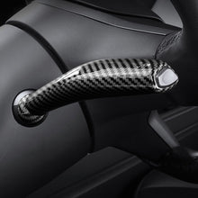 Load image into Gallery viewer, 4Pcs Fully Enclosed Carbon Fiber Steering Wheel Whift Protection Cover For Tesla Model 3 Y Car Column Shift Knob Cover Decor For Tesla