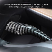 Load image into Gallery viewer, 2Pcs Car Shift Knob Gear Lever Decorative Cover Trim For Tesla Model 3 Y Armor Steering Rod Car Wiper Steering Wheel Shift Protection Cover