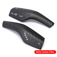 Load image into Gallery viewer, 2Pcs Car Shift Knob Gear Lever Decorative Cover Trim For Tesla Model 3 Y Armor Steering Rod Car Wiper Steering Wheel Shift Protection Cover