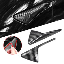 Load image into Gallery viewer, 2Pcs Car Side Camera Protection Cover Carbon Fiber Fender Trim Cover For Tesla Model 3/Y/X/S 2017-2022 Car Interior Decoration Car Styling
