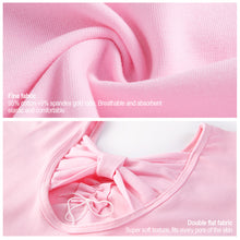 Load image into Gallery viewer, Girls' Cotton Dance Dress Bow Backless Ballet Pompadour Skirt Integrated Open Training Dress Dance Clothes