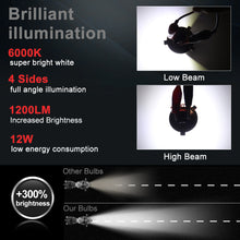 Load image into Gallery viewer, BA20D/H6/H4 Motorcycle LED Bulbs Hi Lo beam Headlight Moto LED Motorbike Headlight Lamp DC 12V