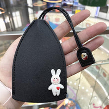 Load image into Gallery viewer, PU Leather Creative Key Sleeve Cartoon Animal Car Key Case Holder Pull Out Pouch Keychain Organizer