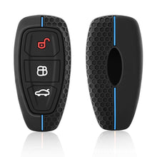 Load image into Gallery viewer, Silica Gel 3 Button Key Cover Case Key Protection For Ford Transit Custom Mondeo Fiesta Kuga ST Line MK3 Focus 3 Station Wagon Ecosport