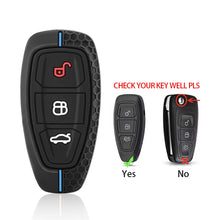 Load image into Gallery viewer, Silica Gel 3 Button Key Cover Case Key Protection For Ford Transit Custom Mondeo Fiesta Kuga ST Line MK3 Focus 3 Station Wagon Ecosport