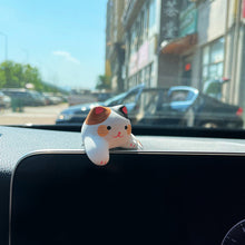 Load image into Gallery viewer, Mni Resin Car Cute Cat Ornament Figurine Animal Model Home Decor Miniature Garden Decoration Dolls Desktop