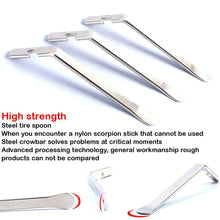 Load image into Gallery viewer, 1PC Stainless Steel Motorcycle Tire Spudger Changing Tool High Strength Tire Lever Tire Tube