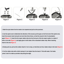 Load image into Gallery viewer, 10Pcs/Set Car Tire Repair Rubber Strip Vacuum Tyre Wheel Puncture Repairing Tools Stiring Seals Accessories For Motorcycle Bike