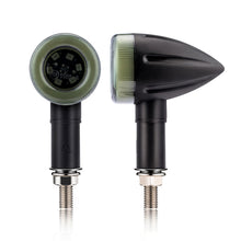 Load image into Gallery viewer, 1PC Motorcycle Turn Signal Lights Flowing Turn Signal Lights LED Turn Signal Warning Indicators Blinker Amber Light Scooter