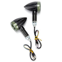 Load image into Gallery viewer, 1PC Motorcycle Turn Signal Lights Flowing Turn Signal Lights LED Turn Signal Warning Indicators Blinker Amber Light Scooter