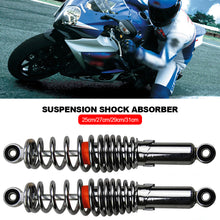 Load image into Gallery viewer, 2Pcs Electric Bicycle 25cm/27cm/29cm/31cm Universal High Performance Rear Shock Absorbers For Motorcycle Scooter,E Bike Spring Rear Shocks