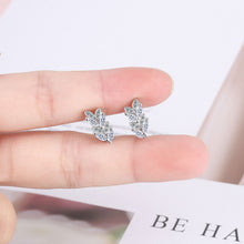 Load image into Gallery viewer, Olive Branch Leaves Earrings Set with Zirconium Artifical Diamond Earrings Women's Fashion Zircon Earring Accessories