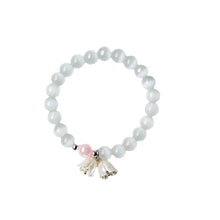 Load image into Gallery viewer, Cat's Eye Stone Bracelet Tulip Flower Pendant Bracelet Women Bracelet Jewelry Elegant Hand Accessories