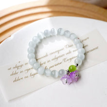 Load image into Gallery viewer, Cat's Eye Stone Bracelet Tulip Flower Pendant Bracelet Women Bracelet Jewelry Elegant Hand Accessories