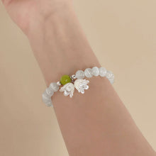 Load image into Gallery viewer, Cat's Eye Stone Bracelet Tulip Flower Pendant Bracelet Women Bracelet Jewelry Elegant Hand Accessories