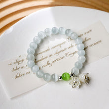 Load image into Gallery viewer, Cat's Eye Stone Bracelet Tulip Flower Pendant Bracelet Women Bracelet Jewelry Elegant Hand Accessories