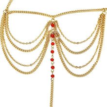 Load image into Gallery viewer, Summer Beach Style Imitation Crystal Multi-layer Tassel Chain Bohemian Ethnic Style Women's Anklet