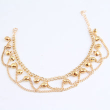 Load image into Gallery viewer, Summer Personalized Fashion Bell Ankle Chain Silver Bohemian Wave Tassel Bell Women's Anklet Jewelry Accessories
