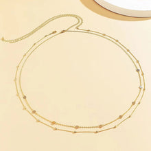 Load image into Gallery viewer, Sexy Double Layer Geometric Retro Round Metal Chain Waist Decoration for Women's Street Photography Fashion Splicing Waist Chain