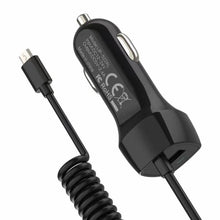 Load image into Gallery viewer, Car Charger With Spring Micro USB Type C Cable For iPhone 12 11 XR 8 Cigarette Lighter USB Truck Car Charger For Phone