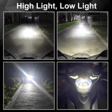 Load image into Gallery viewer, 12V-80V 8 Sides COB Super Bright LED Motorcycle Headlight H4 BA20D Bulbs Waterproof High Low Lamp Scooter Fog Lights