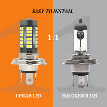 Load image into Gallery viewer, BA20D/H4/P15D LED Motorcycle Headlight Bulbs 8000LM Hi Lo Lamp Motorbike Headlight DRL Bright 3030 Chips 75smd