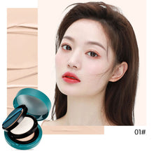 Load image into Gallery viewer, Double Layer Air Cushion Pressed Powder Oil Control Concealer Waterproof Sweatproof Long-lasting Foundation Makeup Cosmetics