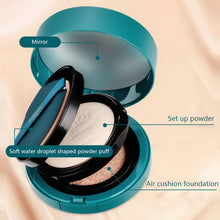 Load image into Gallery viewer, Double Layer Air Cushion Pressed Powder Oil Control Concealer Waterproof Sweatproof Long-lasting Foundation Makeup Cosmetics