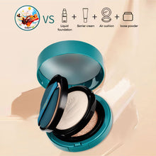 Load image into Gallery viewer, Double Layer Air Cushion Pressed Powder Oil Control Concealer Waterproof Sweatproof Long-lasting Foundation Makeup Cosmetics