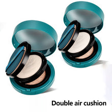Load image into Gallery viewer, Double Layer Air Cushion Pressed Powder Oil Control Concealer Waterproof Sweatproof Long-lasting Foundation Makeup Cosmetics