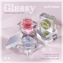 Load image into Gallery viewer, Color Change Blush Cream Lip Gloss Moisturizing Long-lasting Blush Lip Cheek Dual-use Facial Makeup Cosmetics