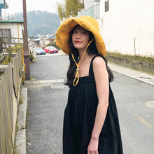 Load image into Gallery viewer, Foldable Wide-Brimmed Fisherman's Hat sun Block Cap UV Black Glue Hat Sun Block Face Beach Straw Hat