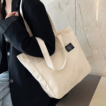 Load image into Gallery viewer, Versatile Shoulder Bag Tote Bag Casual Large Capacity Canvas Bag Reusable Shoulder Bag Handbag For Women