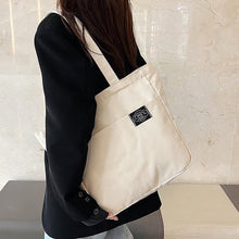 Load image into Gallery viewer, Versatile Shoulder Bag Tote Bag Casual Large Capacity Canvas Bag Reusable Shoulder Bag Handbag For Women