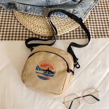Load image into Gallery viewer, Simple Canvas Women Messenger Bags Fashion Girls Cartoons Small Square Shoulder Crossbody Bag Retro Female Daily Phone Purse