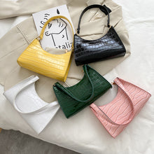 Load image into Gallery viewer, Women Fashion Retro Casual Totes Shoulder Bag Underarm Bag Chain Crossbody Bag Solid Color PU Leather Handbag