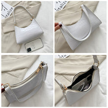 Load image into Gallery viewer, Women Fashion Retro Casual Totes Shoulder Bag Underarm Bag Chain Crossbody Bag Solid Color PU Leather Handbag