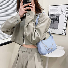 Load image into Gallery viewer, Women Fashion Shoulder Bag Retro Butterfly Chain Shoulder Underarm Bag Women Pure Color Handbags