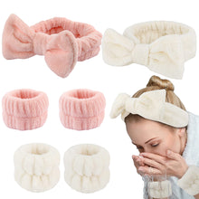 Load image into Gallery viewer, Women Your Arms Soft to Touch for Yoga Running Face Wash Wristbands Hairband for Washing Face Spa Wrist Washband Microfiber Absorbent