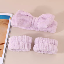 Load image into Gallery viewer, Women Your Arms Soft to Touch for Yoga Running Face Wash Wristbands Hairband for Washing Face Spa Wrist Washband Microfiber Absorbent
